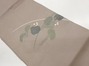 紗 山葡萄模様織出し名古屋帯